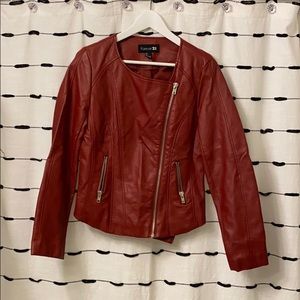 Faux leather jacket